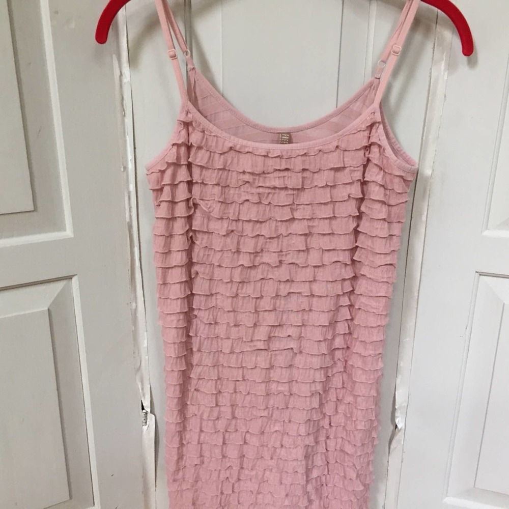 Free People Pink Ruffled Tank - Picture 3 of 14